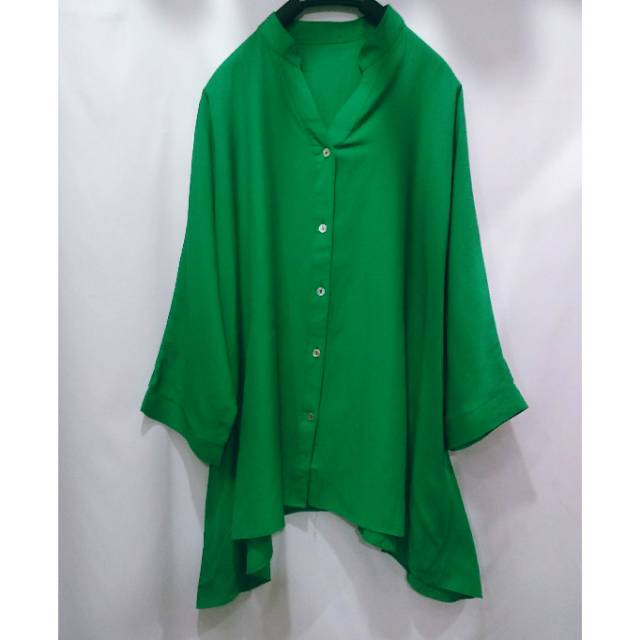 Blus jumbo wanita BIGSIZE katun linen adem nyaman obral sale murah