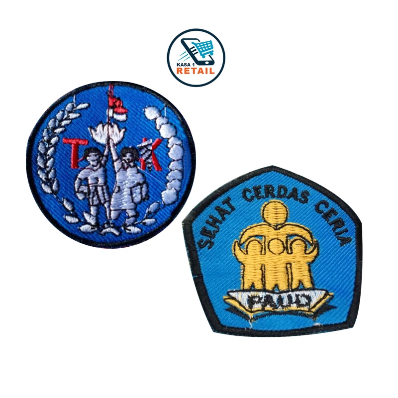 BET LOGO / Badge Logo Sekolah PAUD / TK Bordir