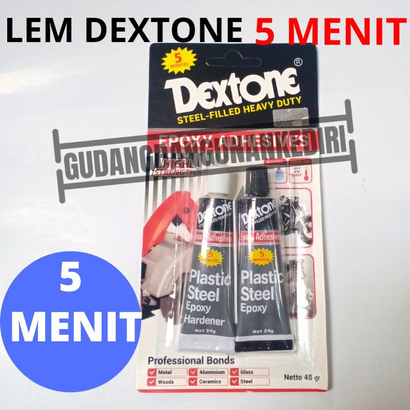 [PROMO] LEM BESI DEXTONE 5 MENIT 5MENIT EPOKSI EPOXY 48gram