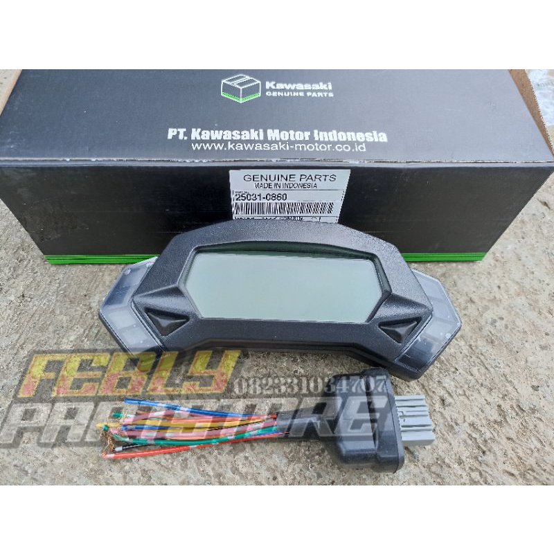 SPEDO SPIDO SPEEDOMETER NINJA MONO 250 SET SOCKET ORIGINAL BARU SPEEDOMETER NINJA MONO ORIGINAL KAWA