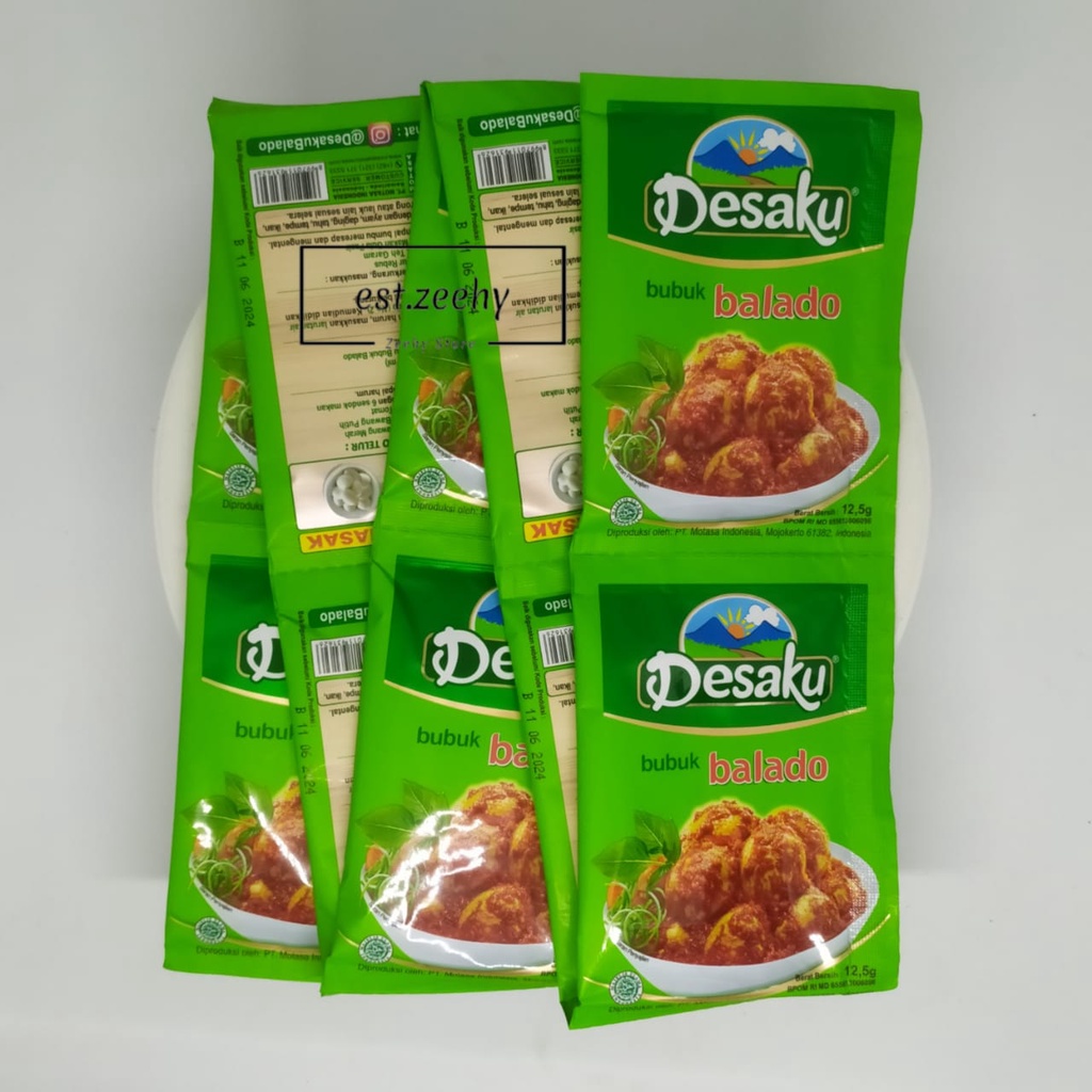 

1 RENCENG BUMBU BALADO BUBUK INSTAN DESAKU KEMASAN SACHET 12.5 GRAM