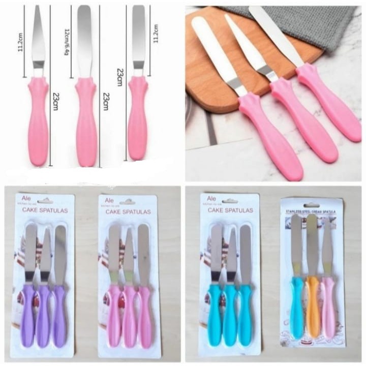 Spatula Poles Set isi 3 Untuk ButterCream