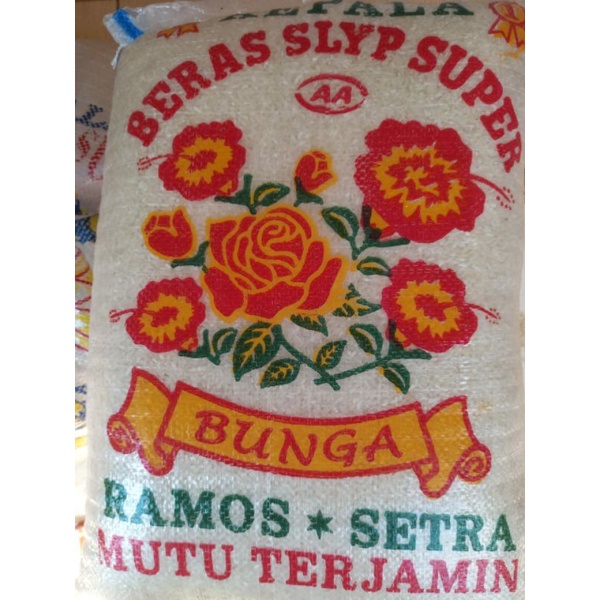 

BERAS BUNGA SLYP SUPER PREMIUM | BERAS SETRA RAMOS GRADE A 5LITER/ 5KG / 10KG / 20KG| BERAS