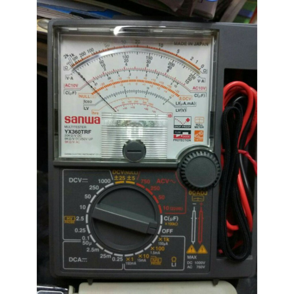 MULTITESTER SANWA YX 360 TRF / SANWA YX-360TRF / AVOMETER SANWA YX 360 TRF/ AVOMETER ANALOG