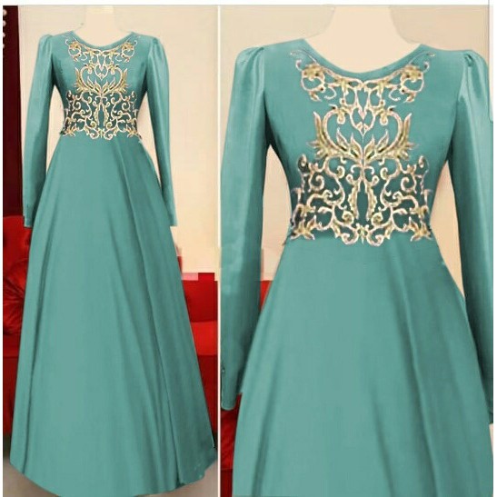 KR AM Maxi bya 120 kasebo apl bordir di benang emas ld110 pjg140 lbr rok ELI