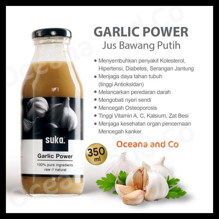 

DISKON TERBATAS !!! SUKA ORGANIC GARLIC POWER / JUS BAWANG PUTIH HERBAL 350ML TERLARIS