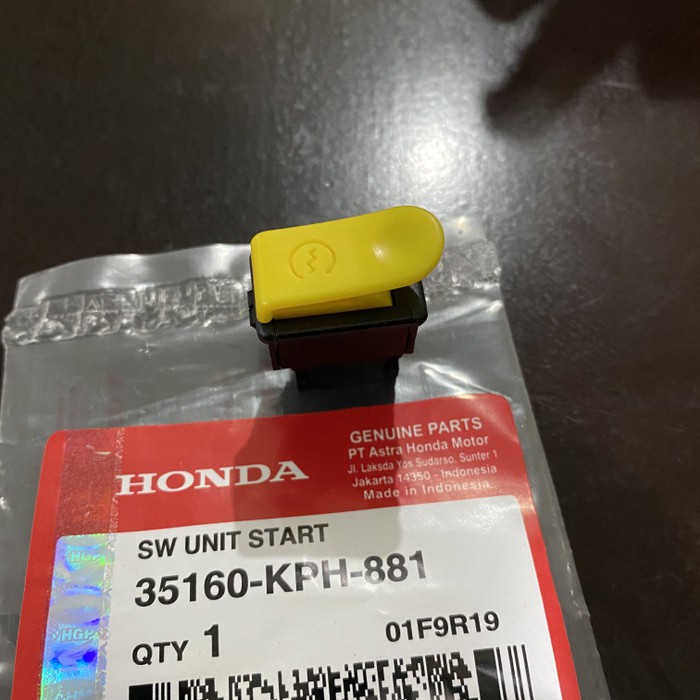 Tombol Stater Switch Starter Kharisma Supra X 125 Revo Supra Vario KPH