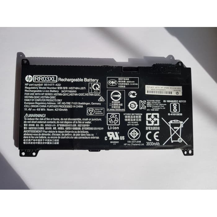 ORI baterai Battery Hp ProBook 430 G4 440 450 455 470 RR03XL ORIGINAL