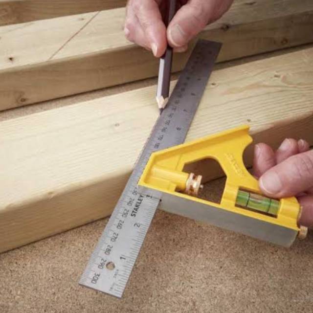 

penggaris siku waterpas 12" Die-Cast Combination Square 46-028 stanley