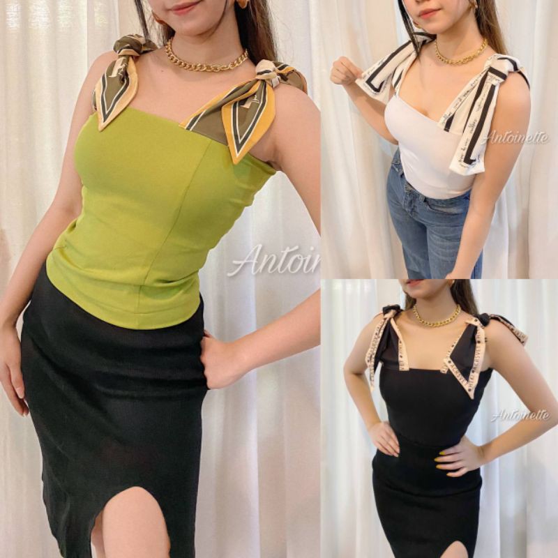 JULIETTE RIBBON TOP (corset top pita Vintage French Style)