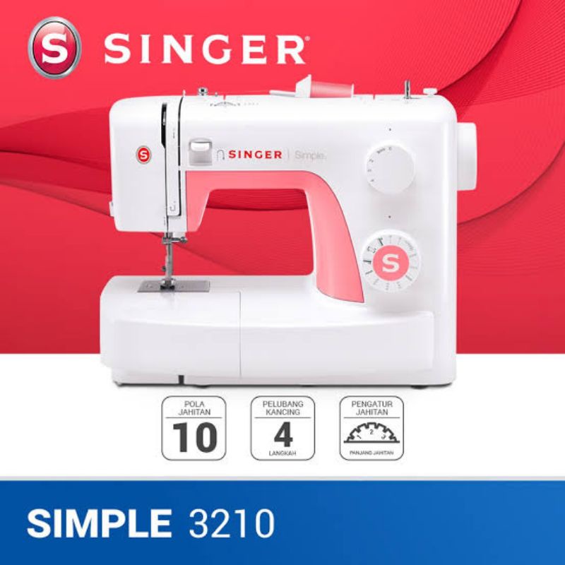 Jual Original Termurah Mesin Jahit Portable Singer 3210 Portabel Serba Bisa Semi Neci Semi Obras Indonesia Shopee Indonesia