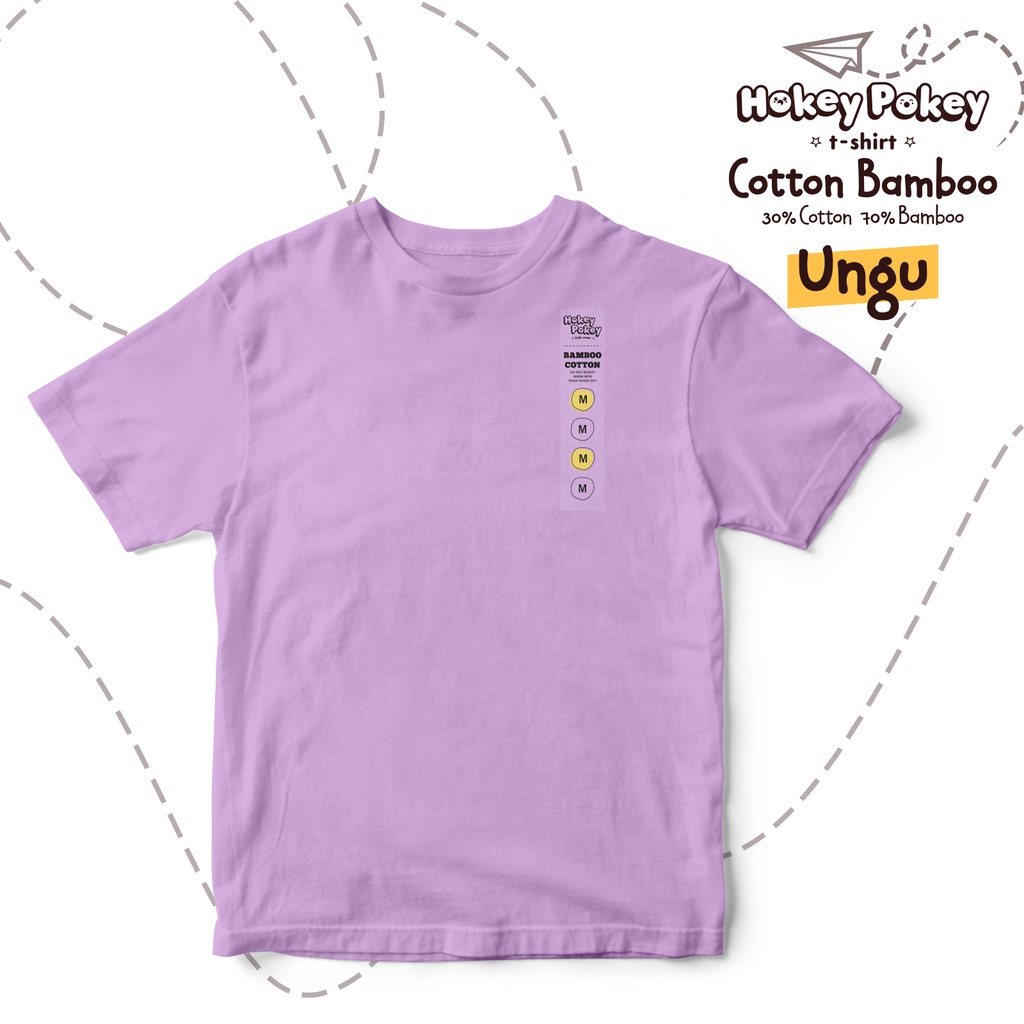 Kaos Polos Anak Cotton Bamboo Ungu