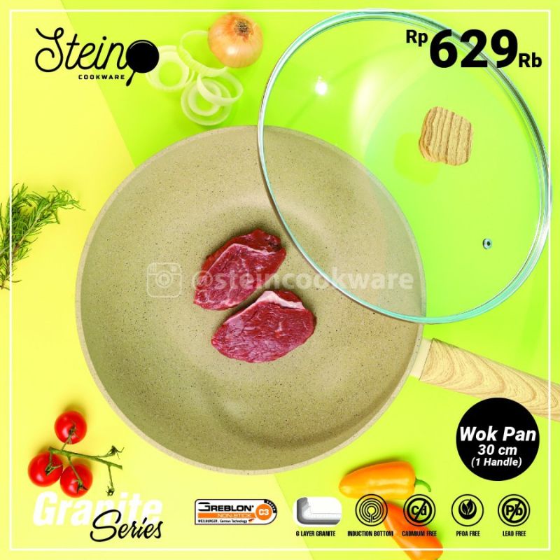 WOK PAN Stein 30cm