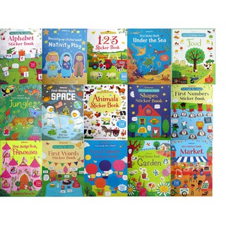  LOGU Usborne sticker  book Buku stiker  usborne Stiker  