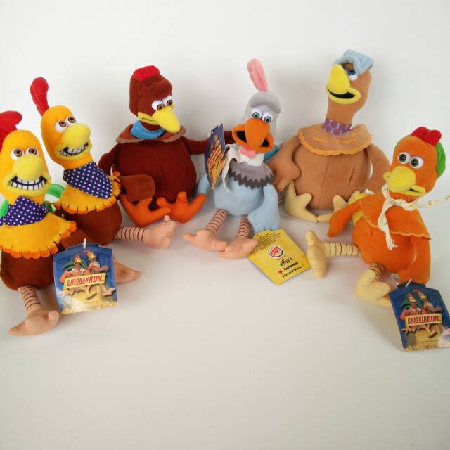 Boneka chicken run murah 6pcs