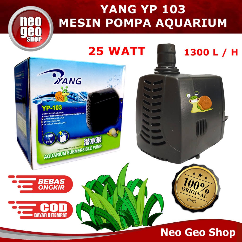 YANG YP 103 YP103 YP-103 Pompa Air Celup Pompa Kolam Aquarium