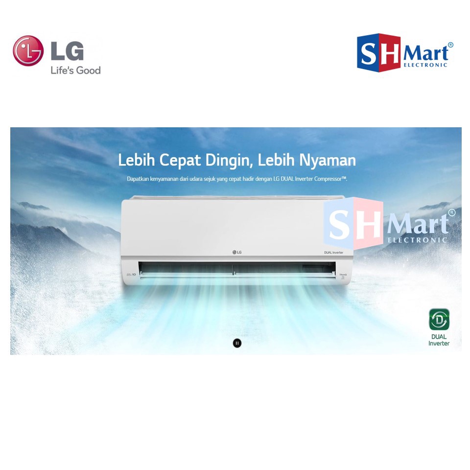 AC 1,5 PK DUAL INVERTER LG S13EV4 AC 1 1/2 PK UNIT ONLY (MEDAN)