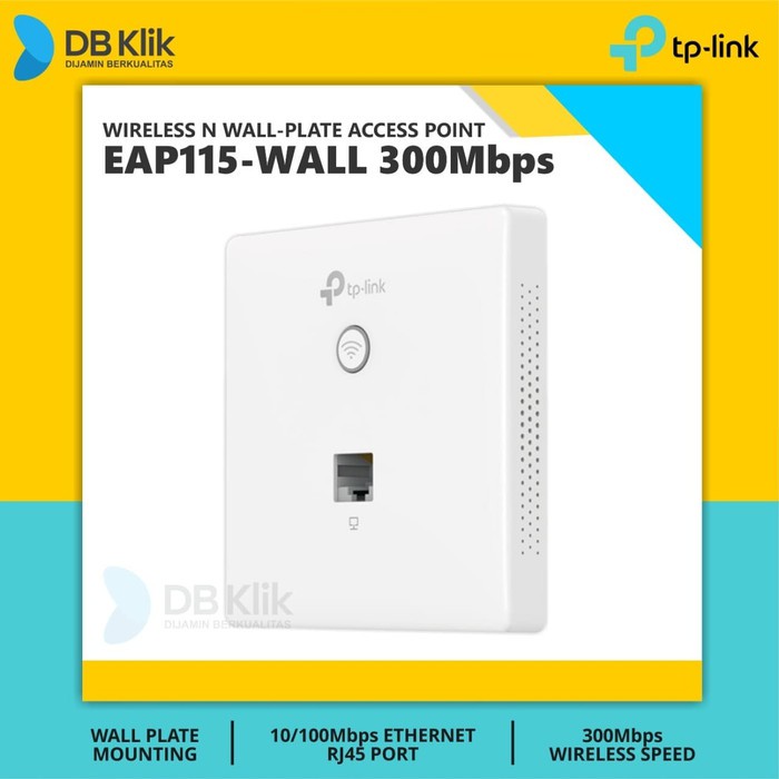 Access Point TP Link EAP115 Wall Plate 300Mbps ( TPLink EAP 115 WALL )