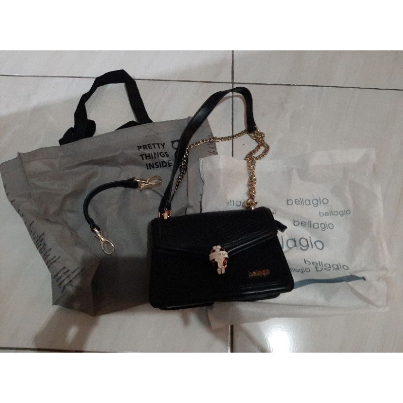preloved tas bellagio hitam