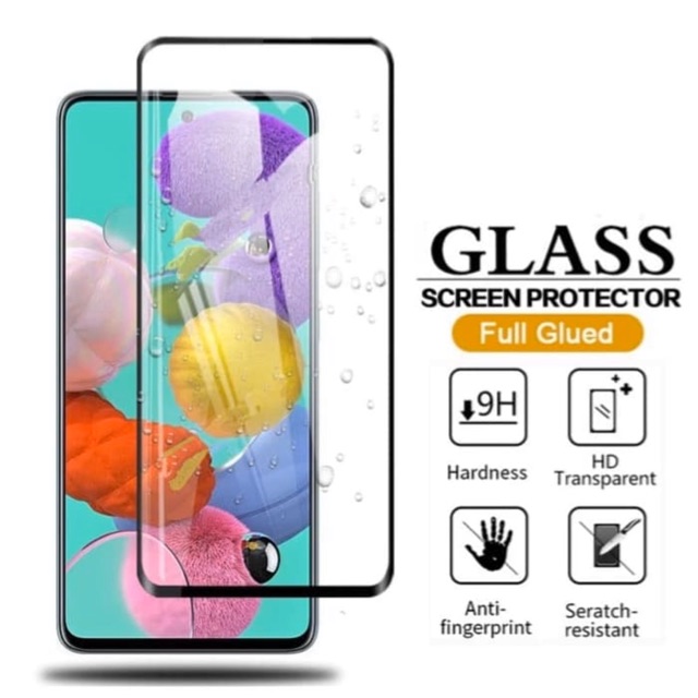 TEMPERED GLASS 9D FULL LEM SAMSUNG A71 NEW 2020