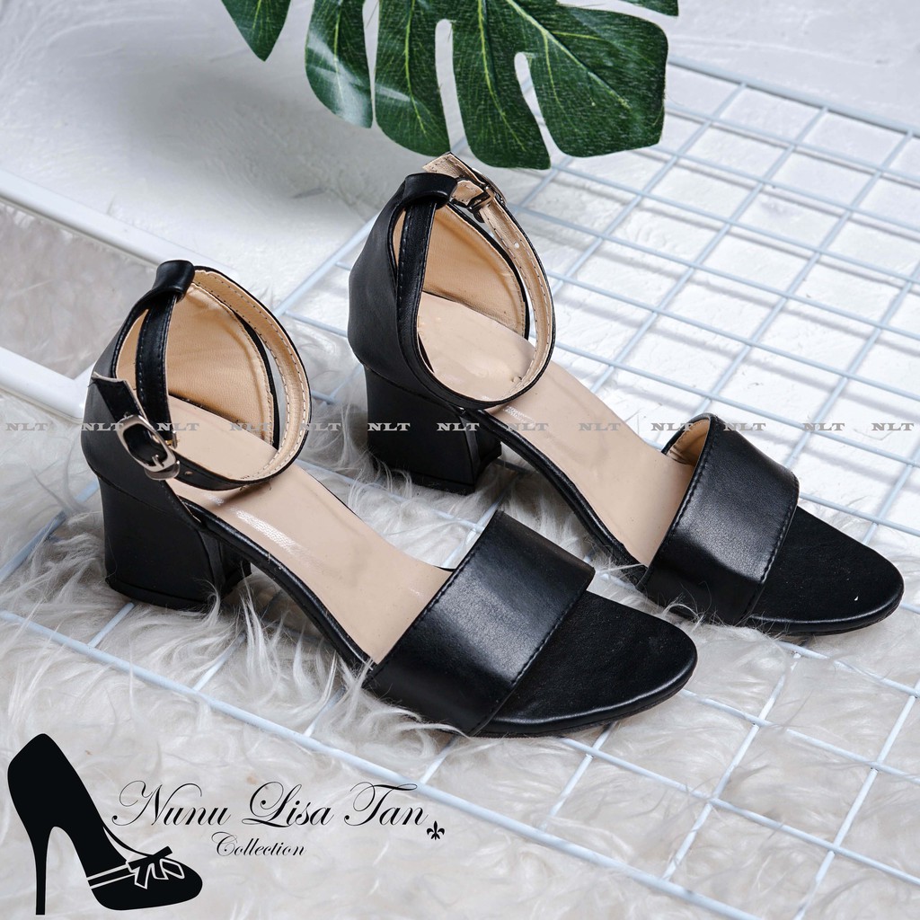 NunuLisaTan - Sepatu Hak Chunky Wanita HEELS TAHU SLOP KLASIK