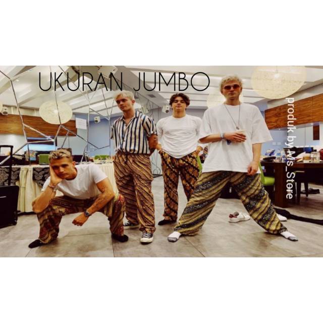 Grosir Celana Batik Boim Pria fit to XXL/Harian Murah Panjang Grosir Hawai Celana Betawi Pria Standr