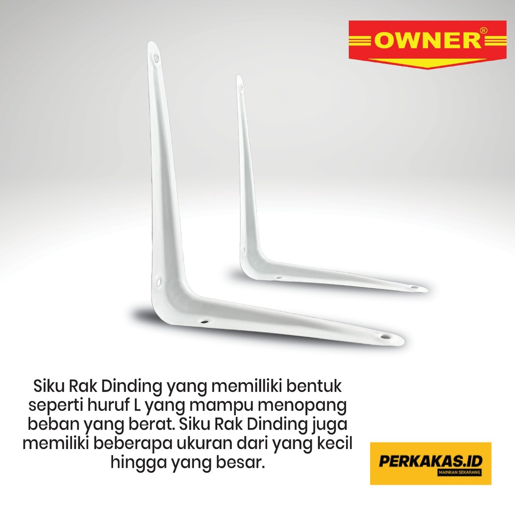 Siku Rak Dinding Besi Penyanggah Ambalan OWNER