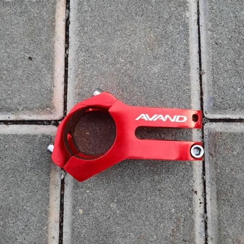 TERMURAH!!! Stem Sepeda OVERSIZE 45mm / AVAND Merah / Realpict