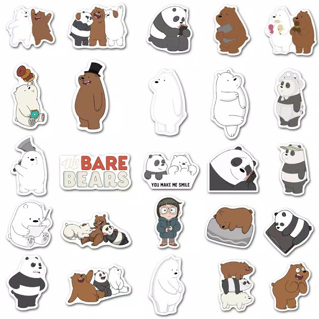 

Deco Sticker We Bare Bears Scrapbook DIY Bujo Diary Planner
