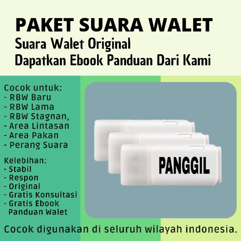 Paket Suara Walet