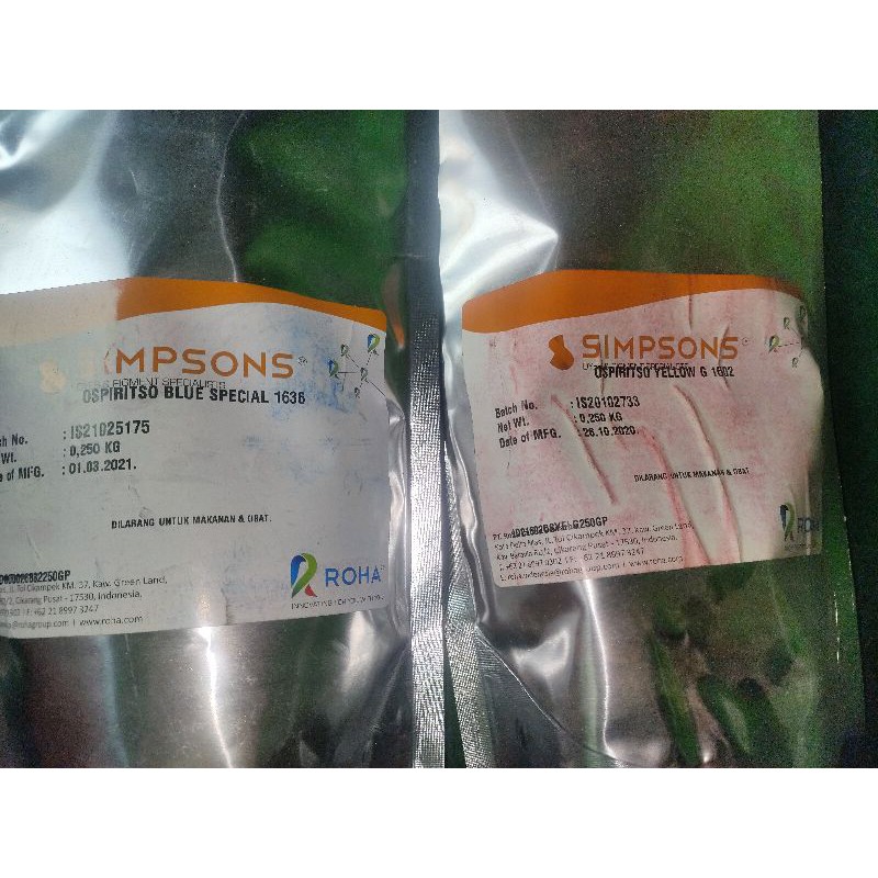 

pewarna minyak Simpsons biru