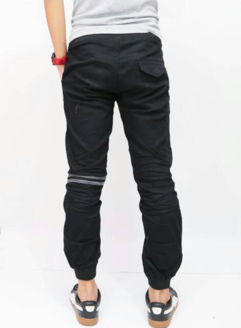 Celana Joger Jogger Pants Pria Wanita Joger List Stripe Panjang Cowo Dewasa