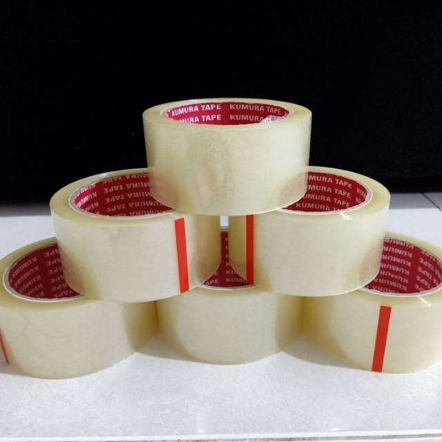 Lakban bening kumura 90 yard/pcs/mielionrich store