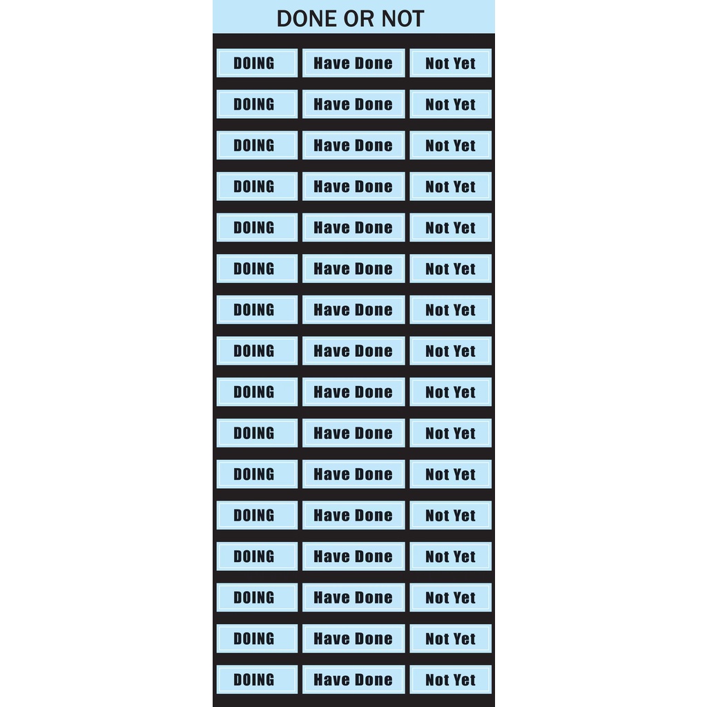 Galicici Stiker Label Tulisan Punching Bahasa Inggris