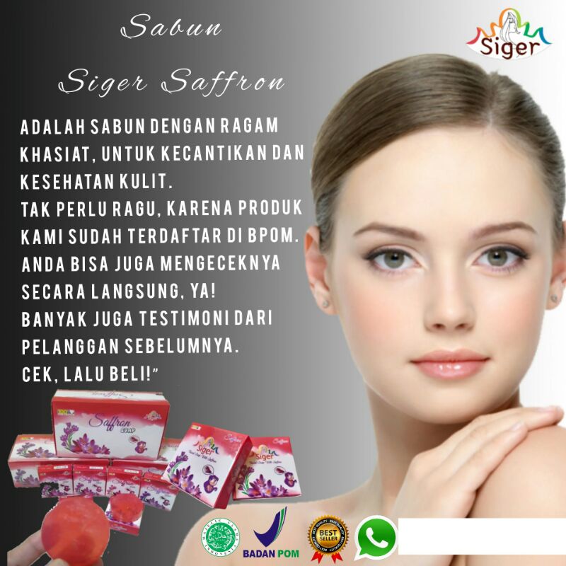 SABUN SAFFRON BPOM/SABUN SAFFRON SIGER/SABUN GLOWING