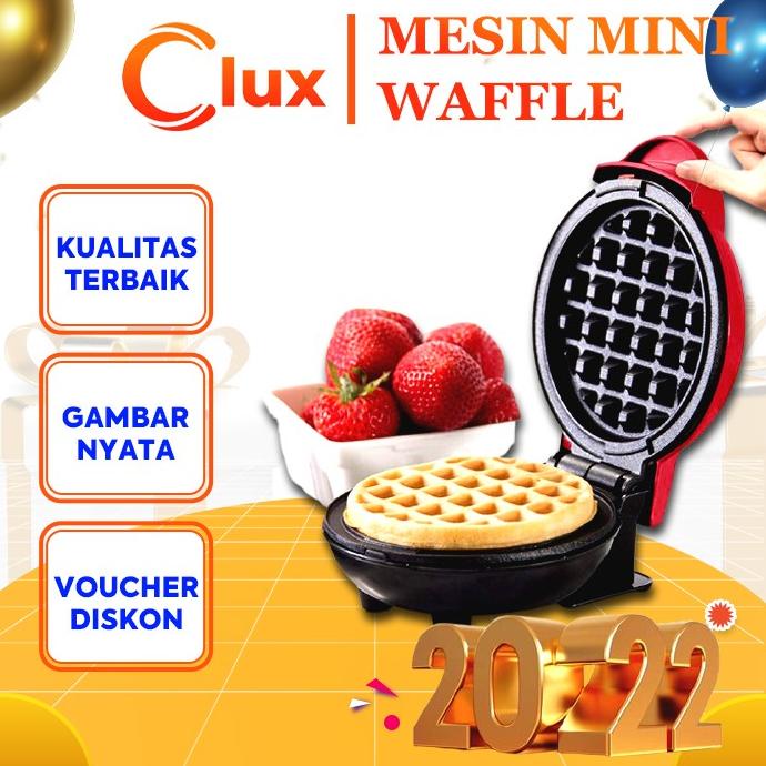 Pembuat waffle listrik mini Mesin wafel sarapan Mini waffle utilitas