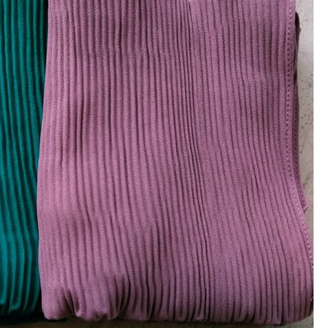 PASHMINA LIDI ( FULL ) PLISKET - JILBAB PASMINA PLEATED SHAWL BAHAN DIAMOND 175 x 75 CM-Non Full Lavender