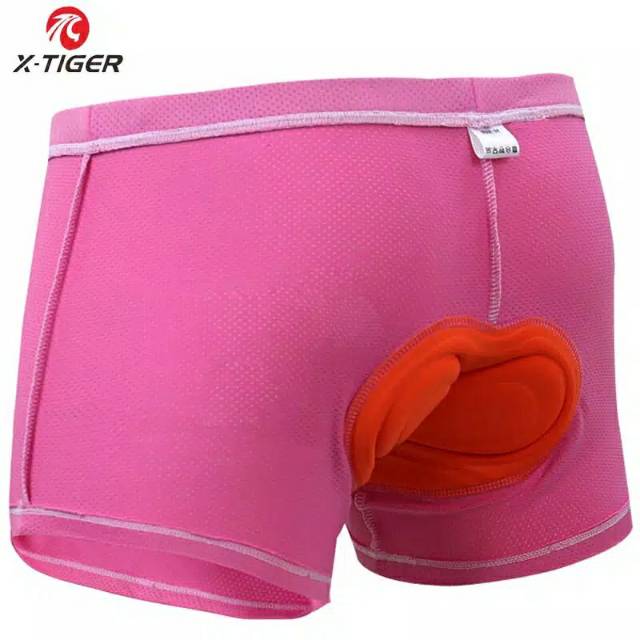 Celana sepeda wanita inner PANTS X TIGER women bike pants 3D padding sponge breathable pad