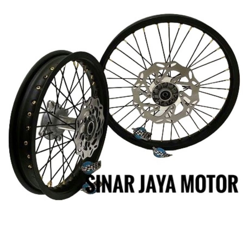 Velg Klx 150 Ring 16 19  hole 36 Ring 19 21 Hore 36  Paketan Tromol Klx 150 Jari Jari Cakram