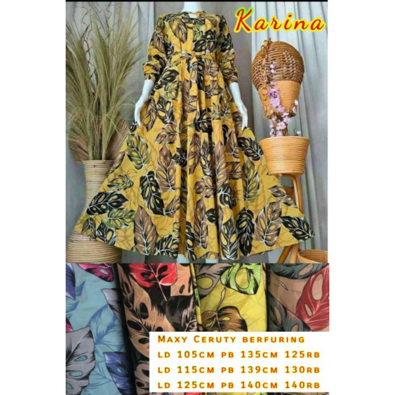 CUCI GUDANG Karina maxy dress