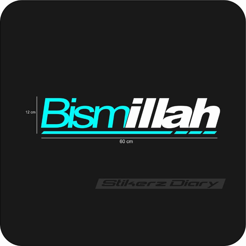 

Stiker bismillah 2warna