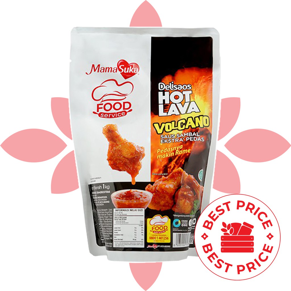 MAMASUKA - DELISAOS SAUS SAMBAL HOT LAVA VOLCANO - 1KG