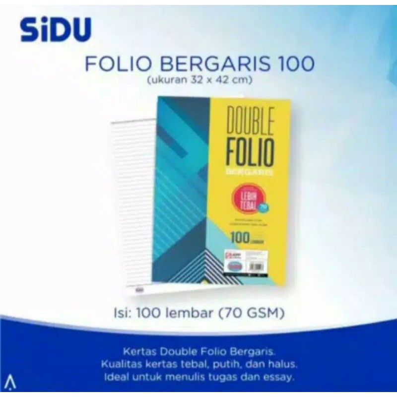 

DOUBLE POLIO SIDU BERGARIS 100 SHEET. TERMURAH