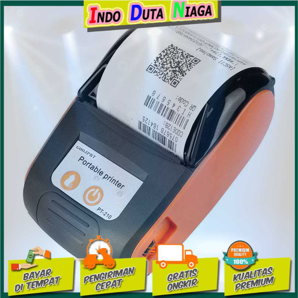 IDN TECH - GOOJPRT POS Bluetooth Thermal Receipt Printer 58mm - JP-PT210