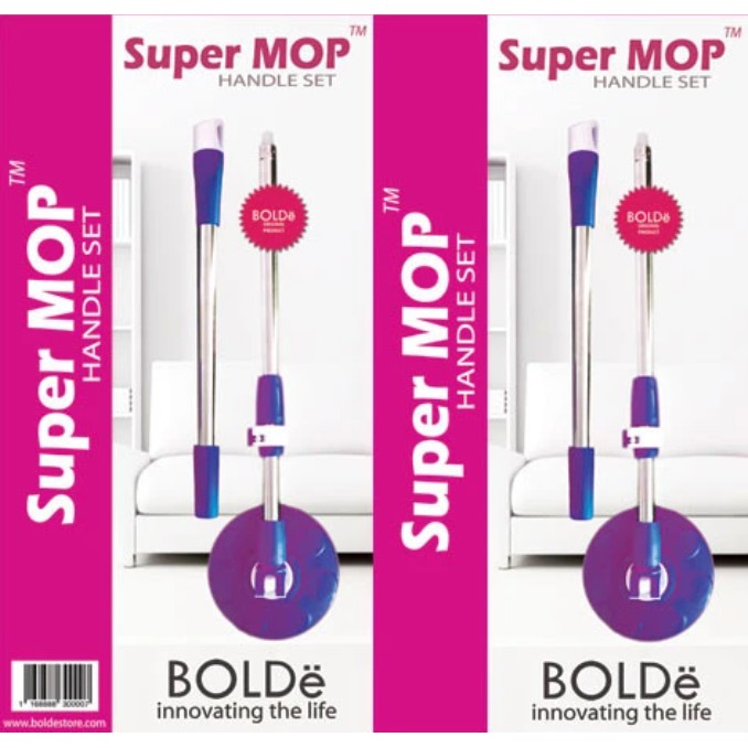 Refill Handle Set Gagang Tongkat Kepala Pel Pembersih Lantai Super Mop Supermop Bolde