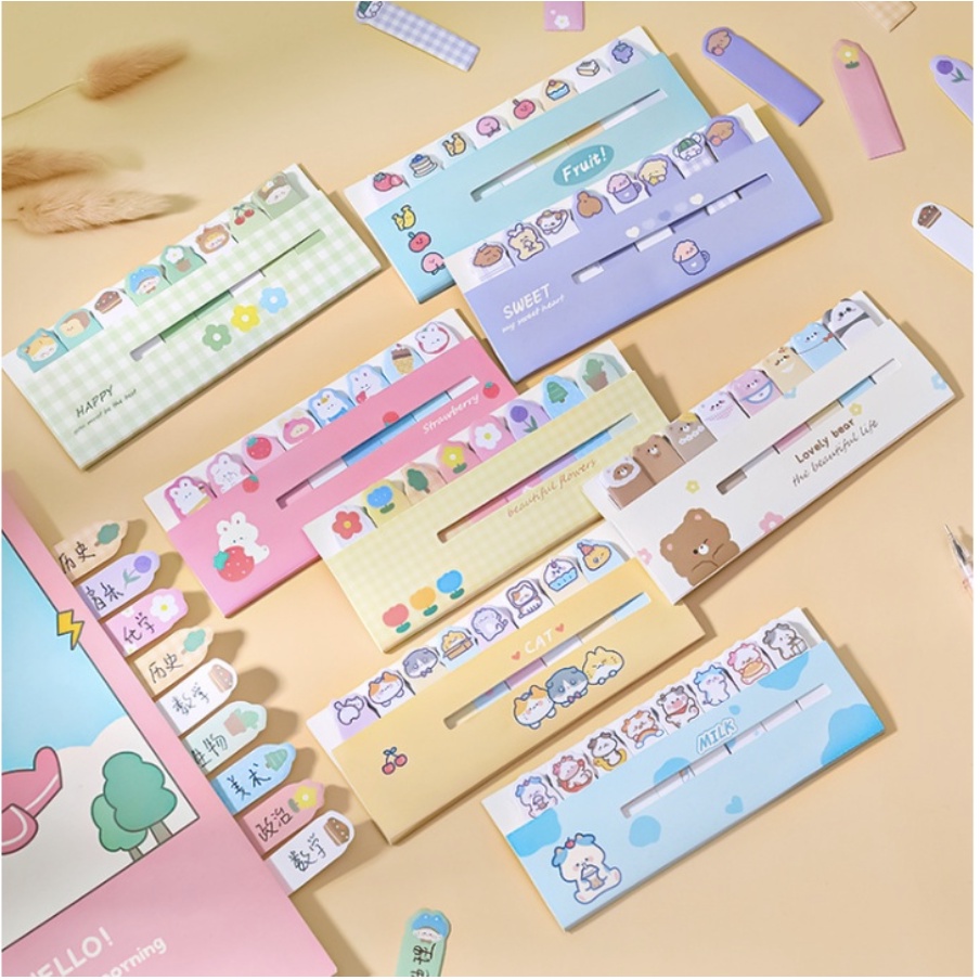 【GOGOMART】Sticky Notes Tempel / Memo Catatan - Stick Marker Sweet Lovely