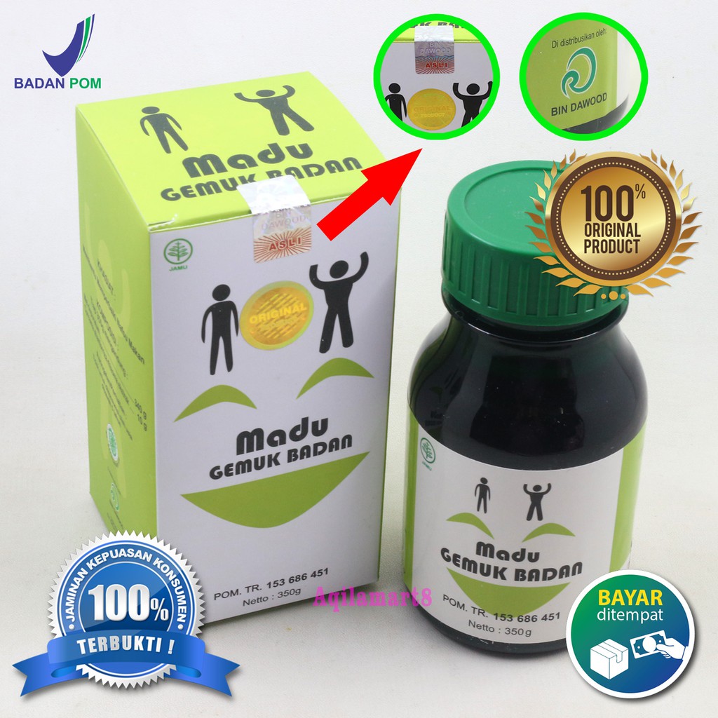 Madu Gemuk Badan Original Obat Herbal Penambah Berat Badan Nafsu Makan