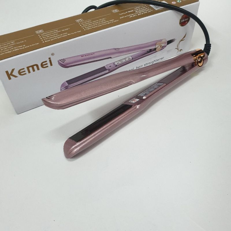 Alat Catok Rambut Kemei 2in1 Lurus Keriting Curly Km852 Hair straightener