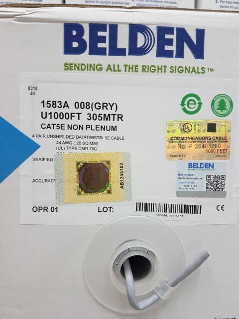 Kabel Lan UTP Cat5e BELDEN ORIGINAL USA