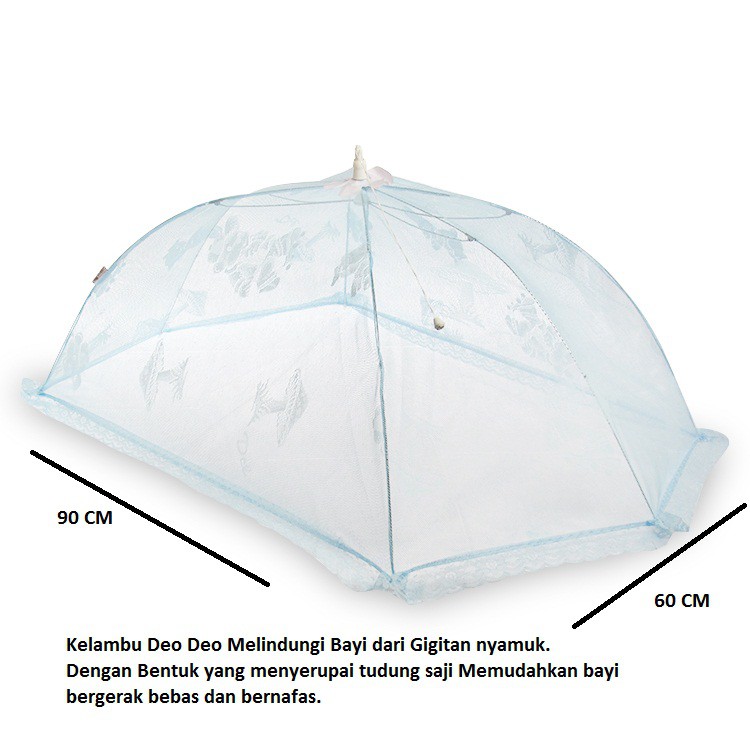 Kelambu Deo Deo Kojong Bayi-Kelambu Kojong Bayi 60x90cm-Kelambu Anti Nyamuk kojong Deo kasa nyamuk